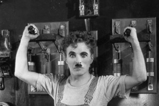 modern times chaplin head